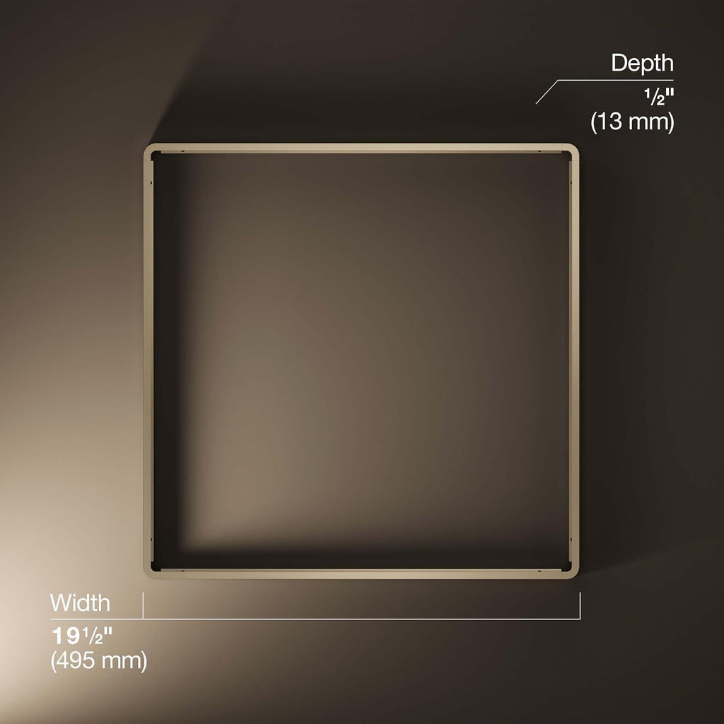 KOHLER Real Rain Overhead Panel Trim for Real Rain Panel K-31110, K-31111-BV, Brushed Bronze