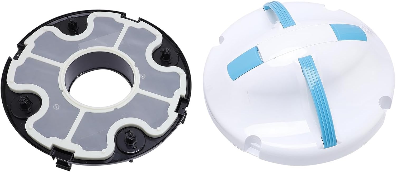 Automatic Pool Cleaner, Cordless Underwater Cleaner Robot with Long Runtime for Swimming Pools, Efficient Cleaning with Suction Technology, Easy to Use (US Plug)