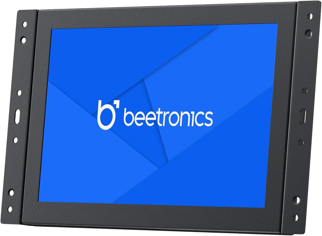 Beetronics 8-Inch Full HD IPS Monitor - Professional Industrial-Grade Display | HDMI, VGA, BNC, RCA Inputs | Durable Metal Housing, Matte Screen, 24/7 Continuous Operation, Wide Viewing Angle - 8HD7M
