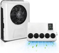 24V dc Truck Camper Van Air Conditioner 10000BTU Universal 24 Volt Electric RV Automotive Split Air Conditioning ac Unit for semi trucks RV Motorhome Crane Tractor (White - 10000btu)