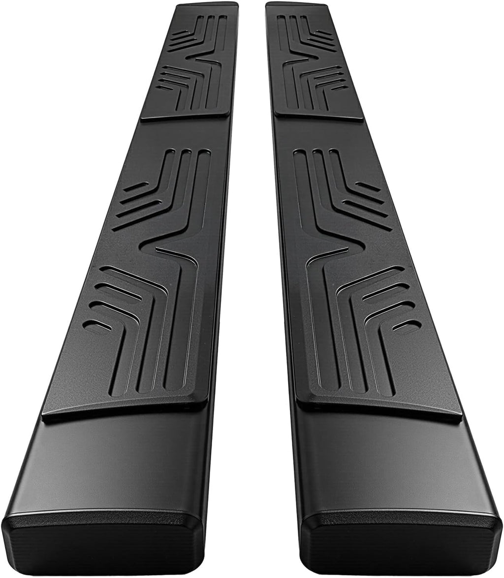 PZ 6.5' Rustproof Running Boards Side Steps Compatible with Chevy Silverado/GMC Sierra 1500 Double Cab 2019-2025,2020-2025 2500HD 3500HD,500LBS Anti-Slip Black Aluminum No Drill Truck Running Boards