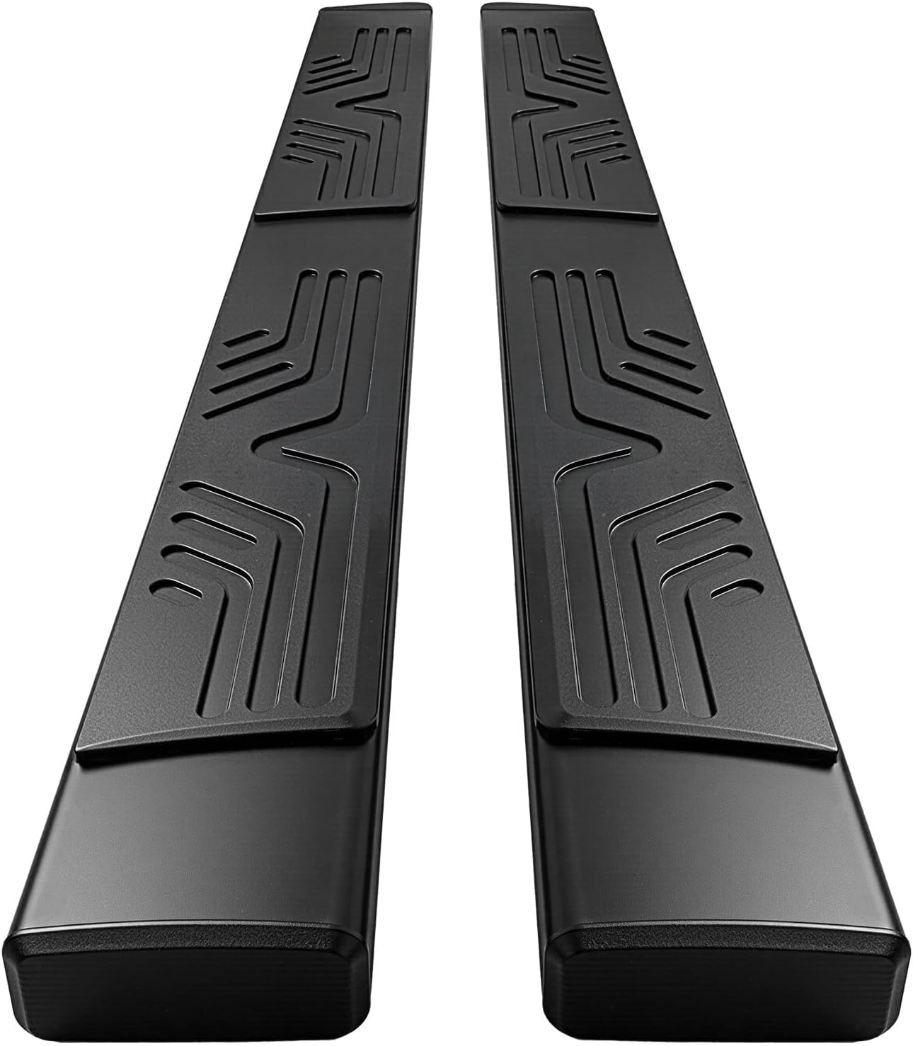PZ 6.5' Rustproof Running Boards Side Steps Compatible with Chevy Silverado/GMC Sierra 1500 Double Cab 2019-2025,2020-2025 2500HD 3500HD,500LBS Anti-Slip Black Aluminum No Drill Truck Running Boards
