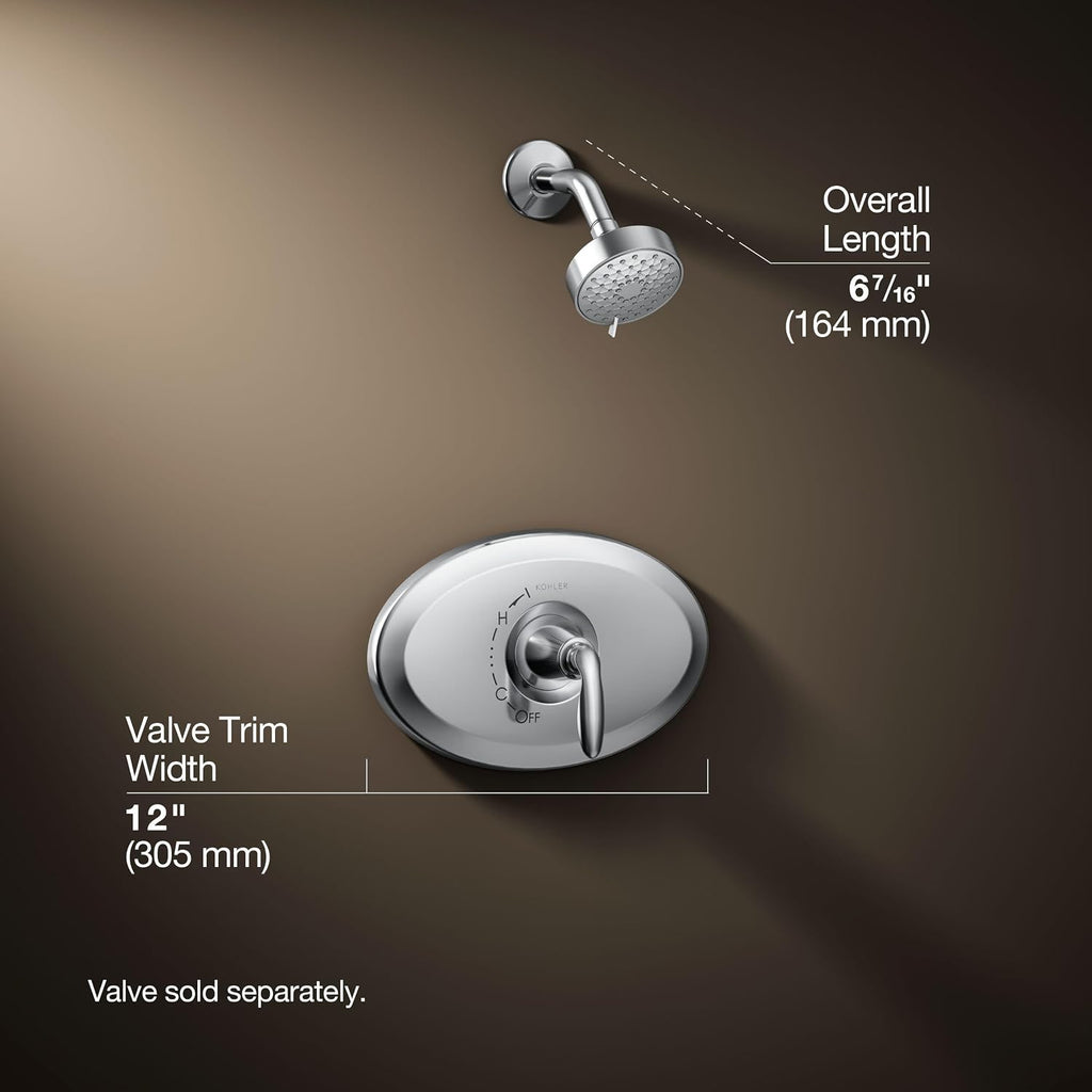 Kohler K-TS21947-4G-CP Remodel Rite-Temp Shower Trim Kit, 1.75 GPM, Polished Chrome
