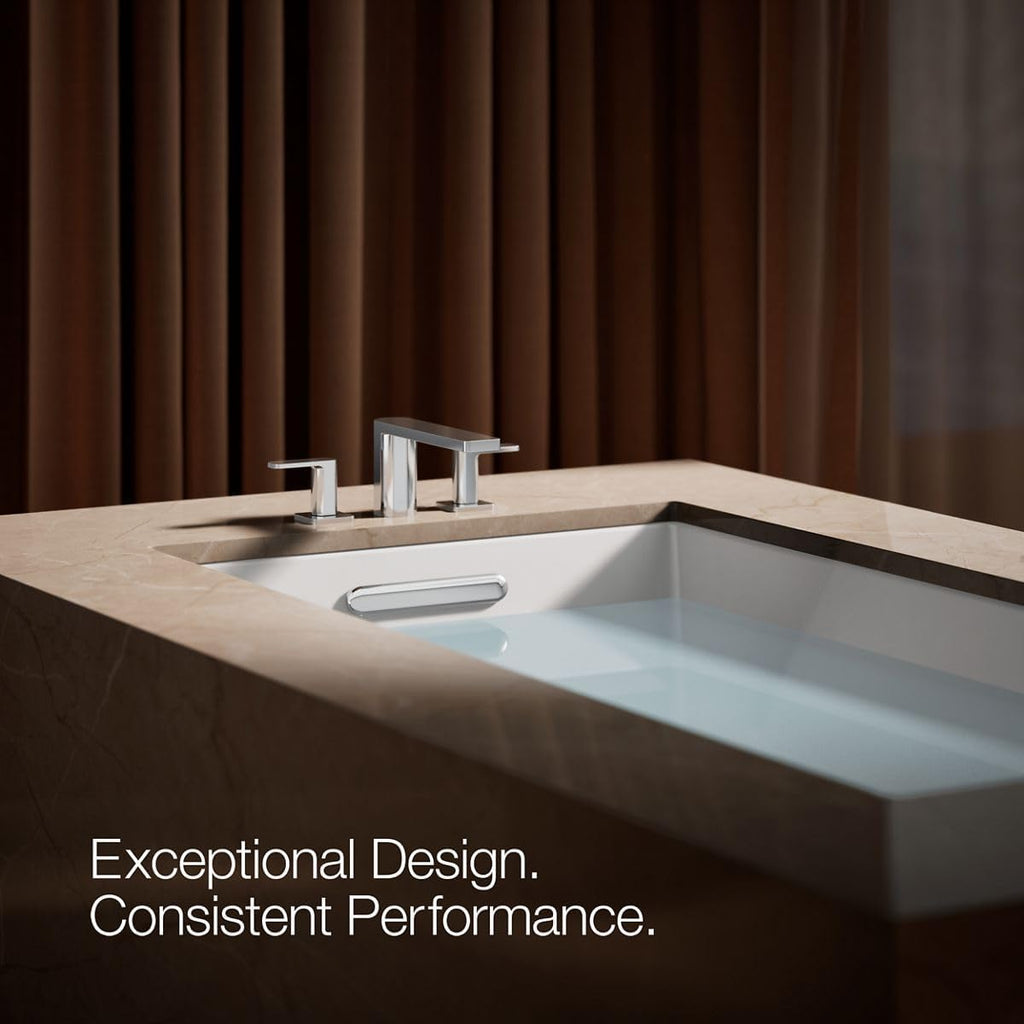 Kohler 27121-4-CP Parallel® Two-Handle Deck-Mount Bath Faucet, Polished Chrome