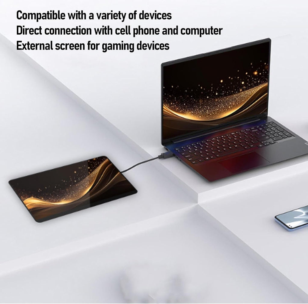 11.6' Portable Monitor Touchscreen, 2.5K 120Hz Display 10-Point Capacitive Touch Second External Screen with Mini HD Type C, for Laptop PC Gaming
