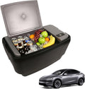 Car Refrigerator for Tesla Model Y, 37QT (35L) 12V Portable Freezer, -4℉~68℉ Trunk Fridge with APP Control, Low Noise & Energy Saving, Camping Road Trip Tailgating, 12/24V DC & 110-240V AC (Grey)
