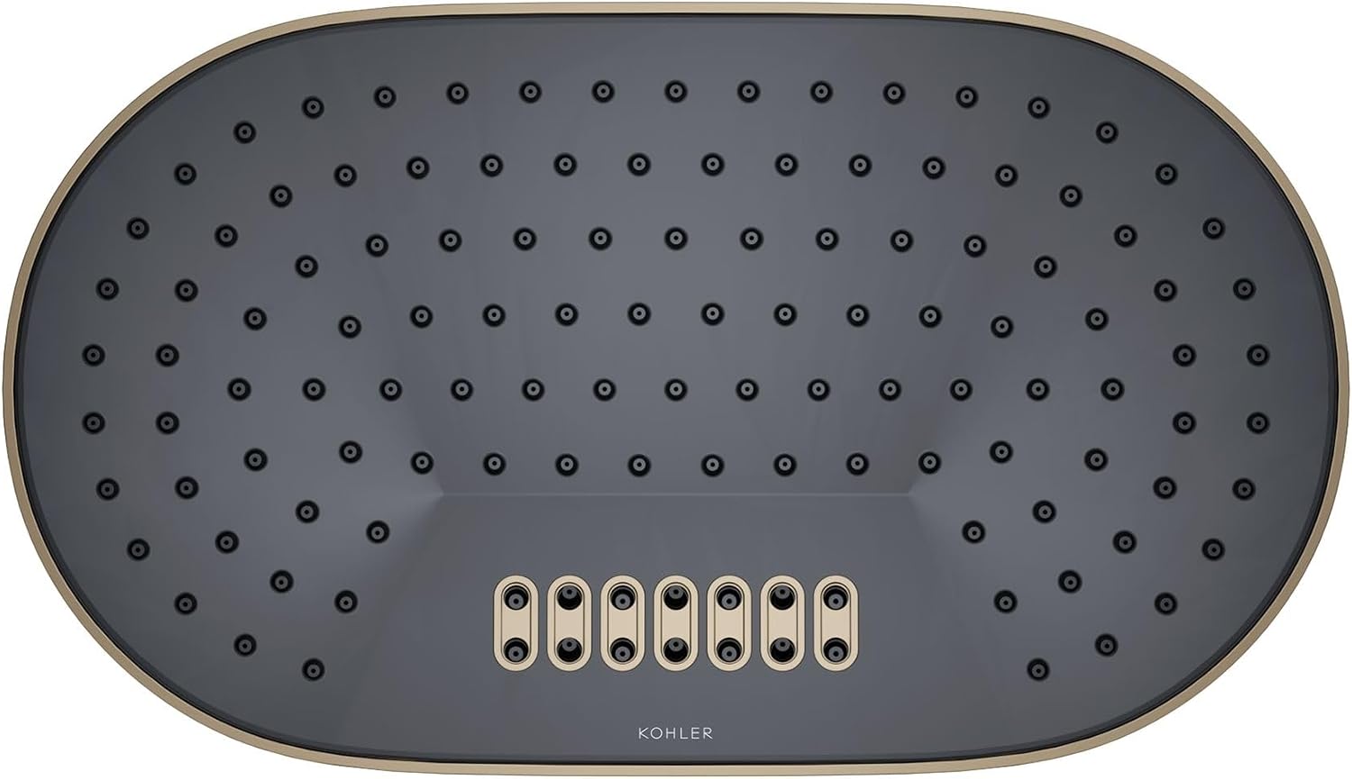 Kohler 26295-BV Statement® Oblong 14' two-function rainhead, 2.5 gpm, Vibrant Brushed Bronze