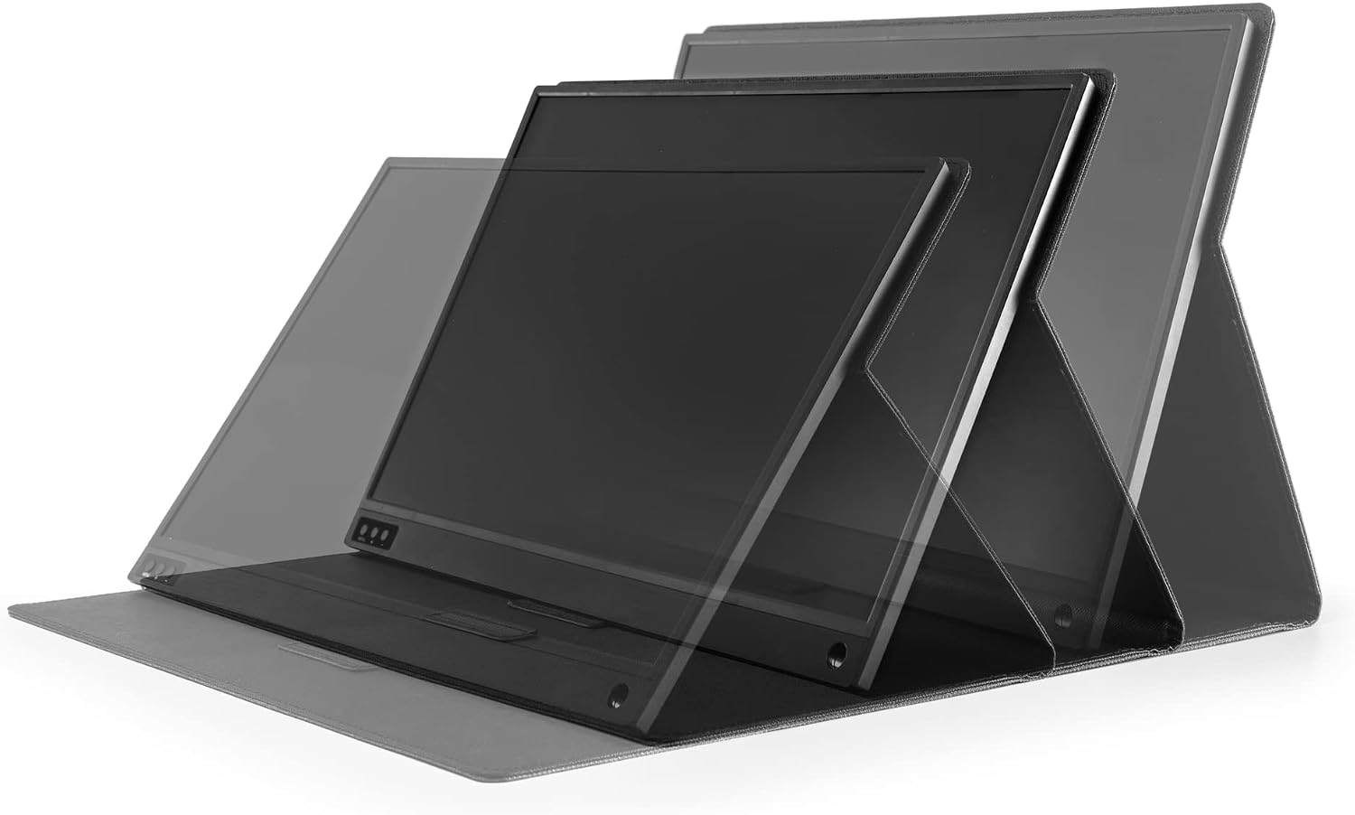 SideTrak  Solo Portable Laptop Monitor 15.6' FHD 1080P LCD Screen | Works with Mac, PC, Chrome, PS4, Xbox, Raspberry Pi, & More | Powered by USB or Mini HDMI | Detachable Padded Case and Kickstand