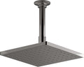 KOHLER 45200-TT 2.0 GPM Contemporary Square 8' Rainhead with Katalyst Air-Induction Spray, Titanium