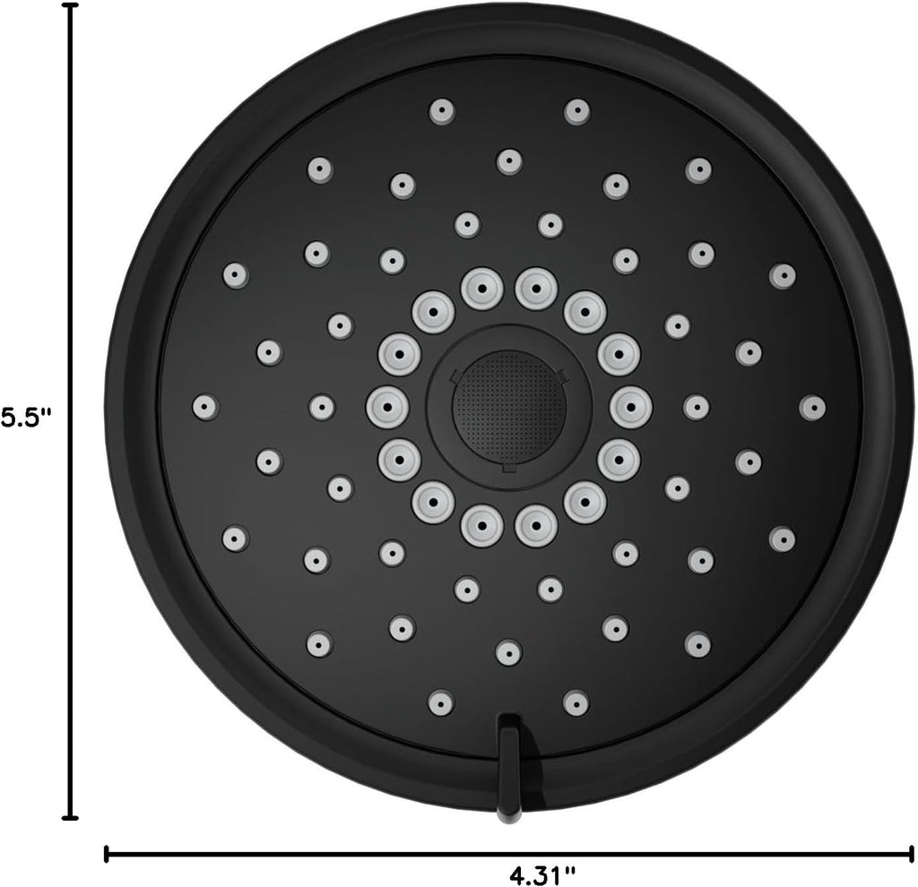 Kohler 22170-G-BL Purist® Three-function showerhead, 1.75 gpm, Matte Black