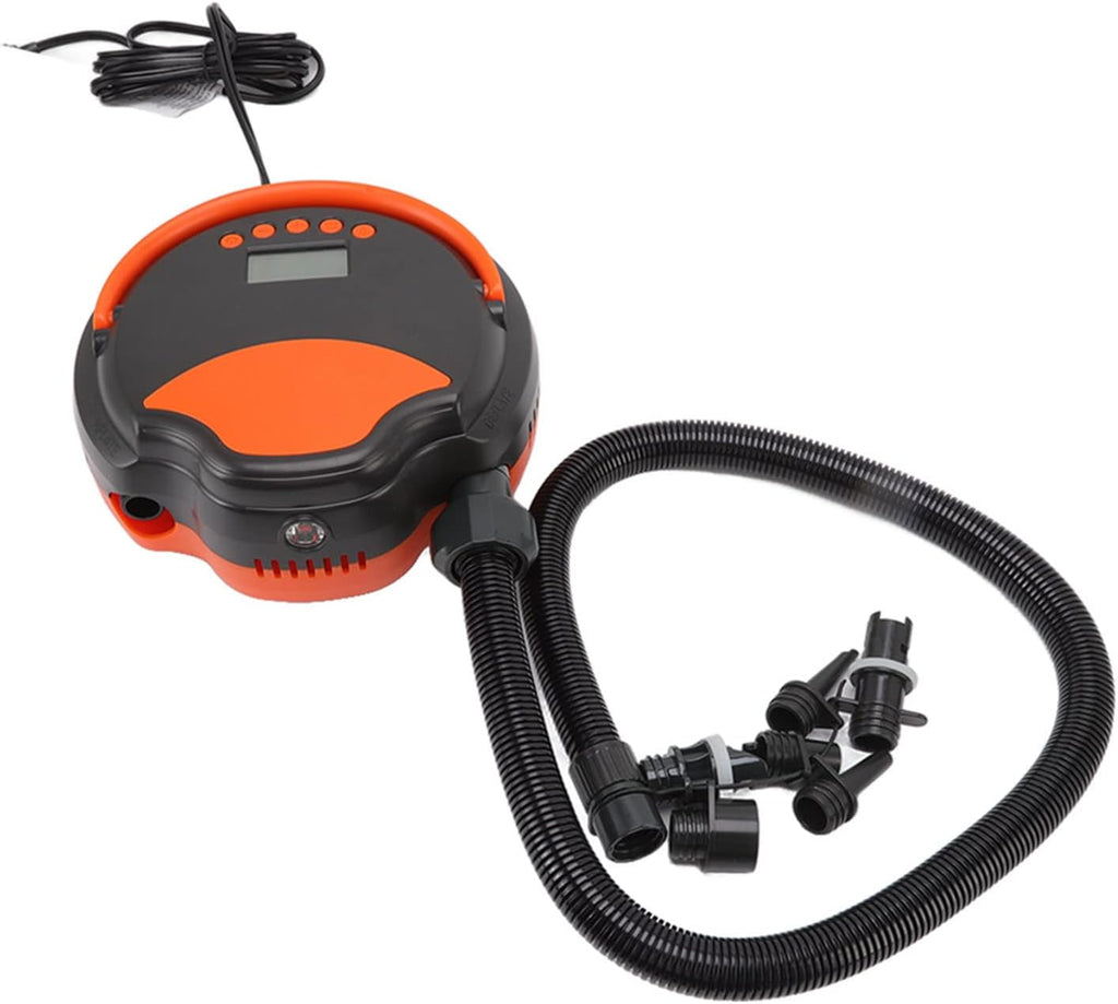12V Vehicle Electric Air Pump High Pressure Inflatable Pump Electric Inflator for Paddle Board Surfboard Rubber Boat ABS Material 23.7 x 23.7 x 10.3cm