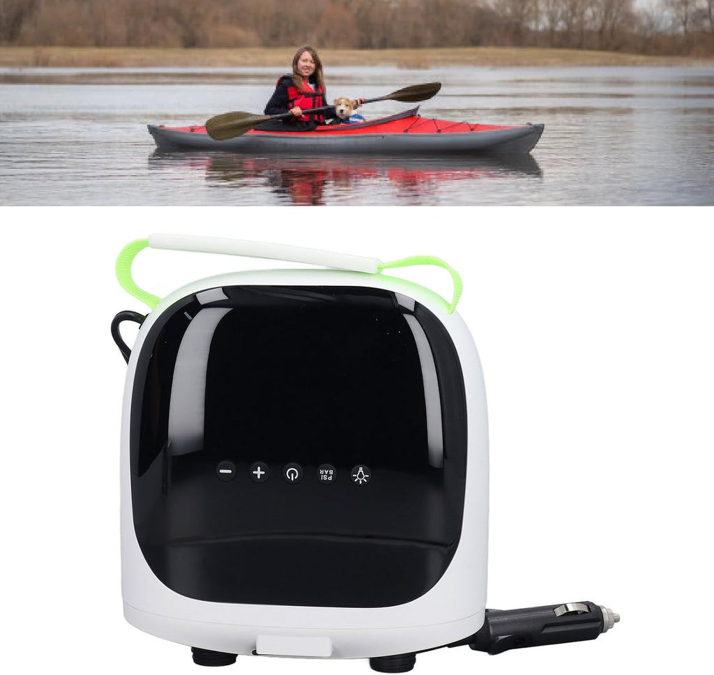 Rechargeable Paddle Board Pump Electric Air Pump Smart Pressure System Segmented Inflation for Inflatable Tent Boat Kayak ABS Material 4000mAh Battery