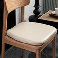 Set of 1/2/4 Memory Foam Dining Chair Cushion PU Leather Seat Cushion,Waterproof Indoor Outdoor Chair Seat Pad Non-Slip U-Shape Seat Cushion with Ties (Beige,16x17inch - 4pcs)