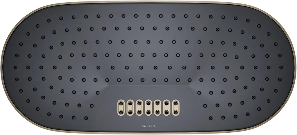 Kohler 26297-BV Statement® Oblong 18' two-function rainhead, 2.5 gpm, Vibrant Brushed Bronze