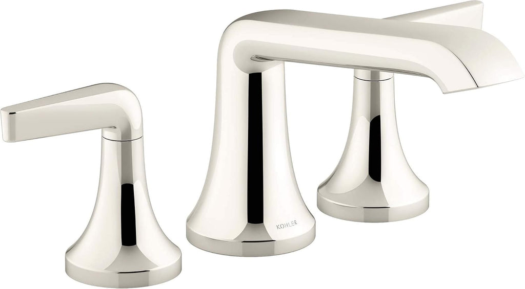 Kohler K-T22024-4 Tempered Deck Mounted Roman Tub Filler - Vibrant Polished Nickel