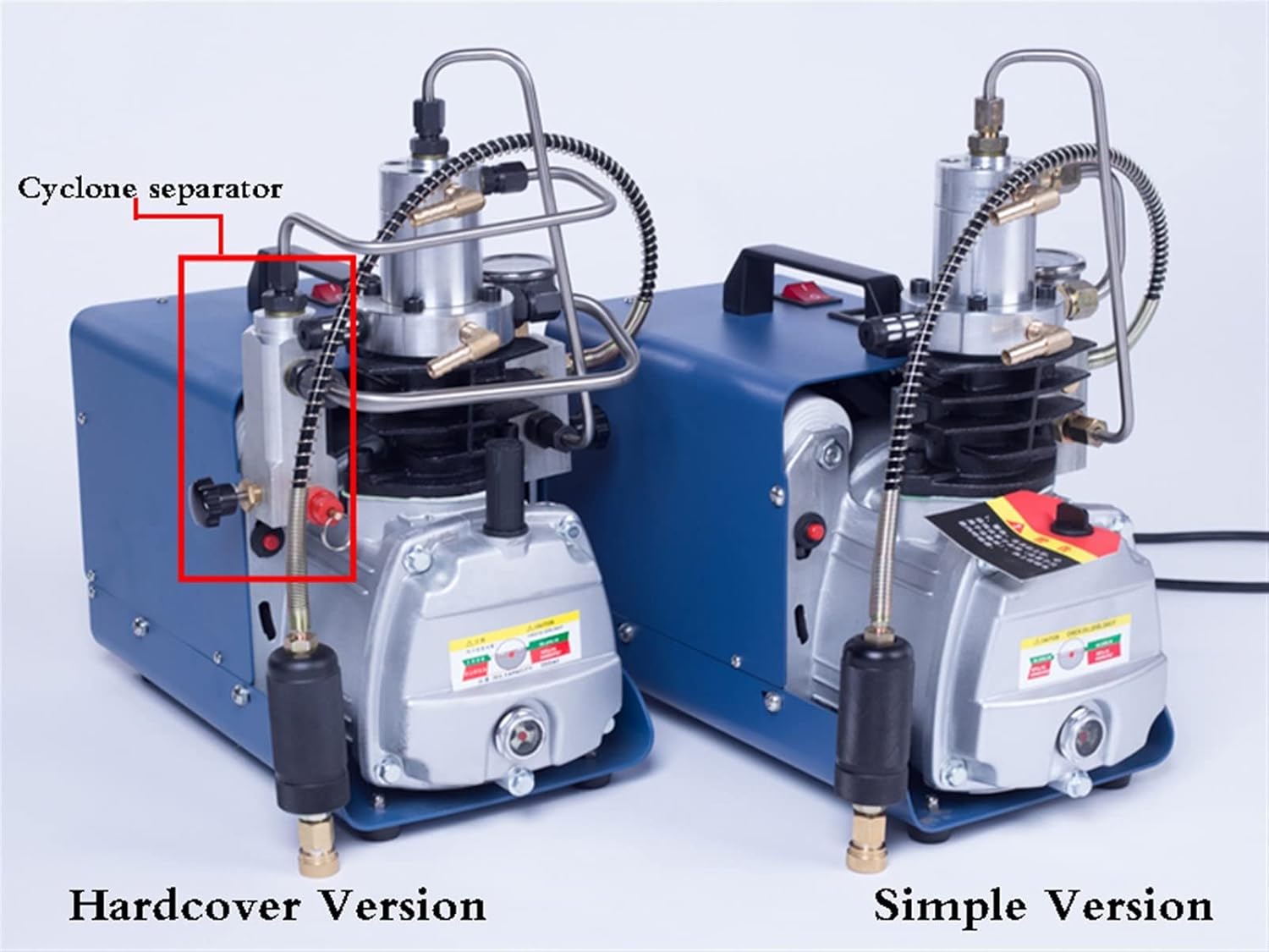 High Pressure Air Pump 30MPA 1.8KW Electric Air Compressor Pneumatic PCP Inflator 220v/110v 40L/50L/MIN(Automatic Shutdown,110V)