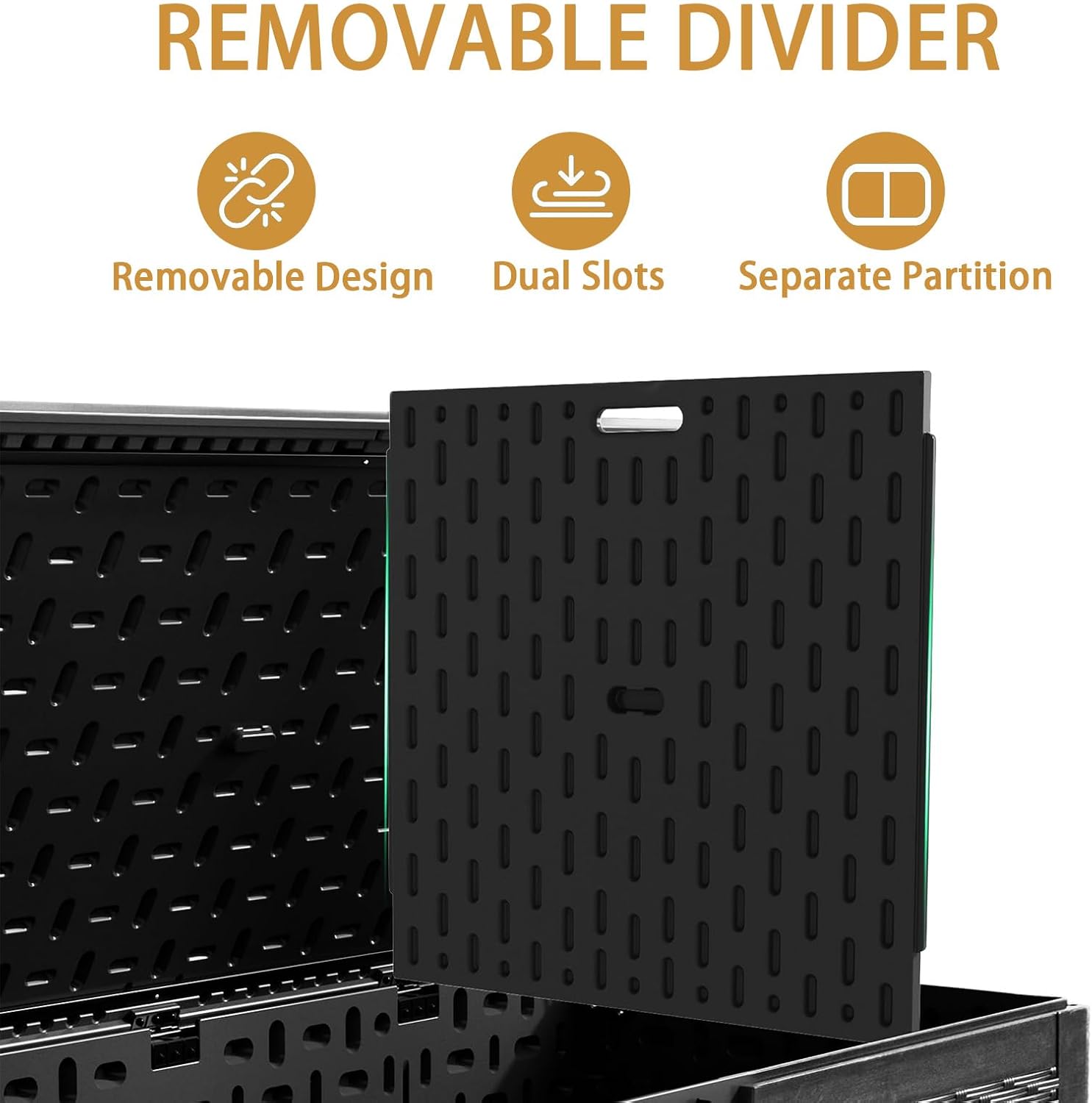 230 Gallon Deck Box Waterproof, Outdoor Storage Box Waterproof Lockable with Divider and Lifter Prevent Water Seeping into from Floor for Patio Cushions