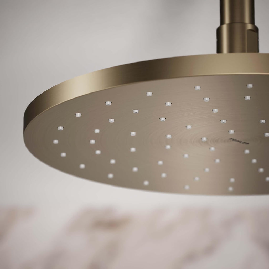 Kohler 13689-BV Contemporary Round 10' single-function rainhead, 2.5 gpm, Vibrant Brushed Bronze