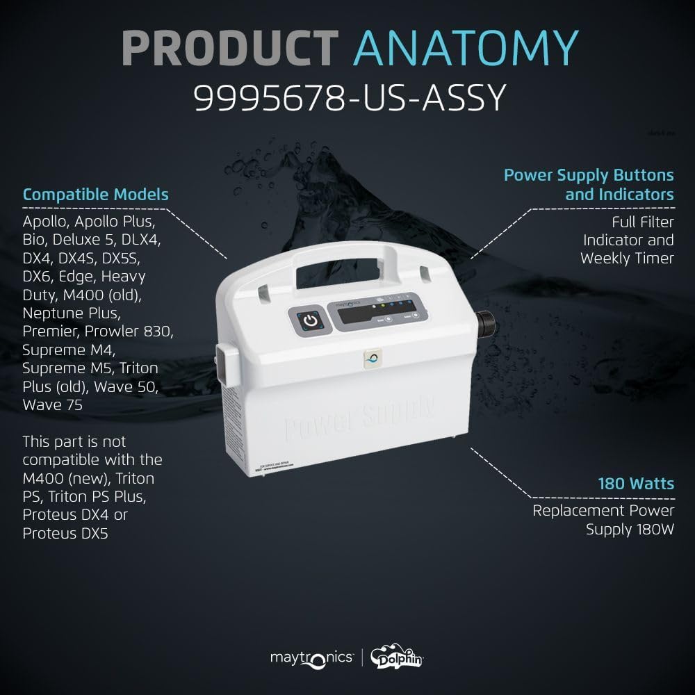Dolphin Genuine Replacement Part — Advanced Power Supply — 9995678-US-ASSY
