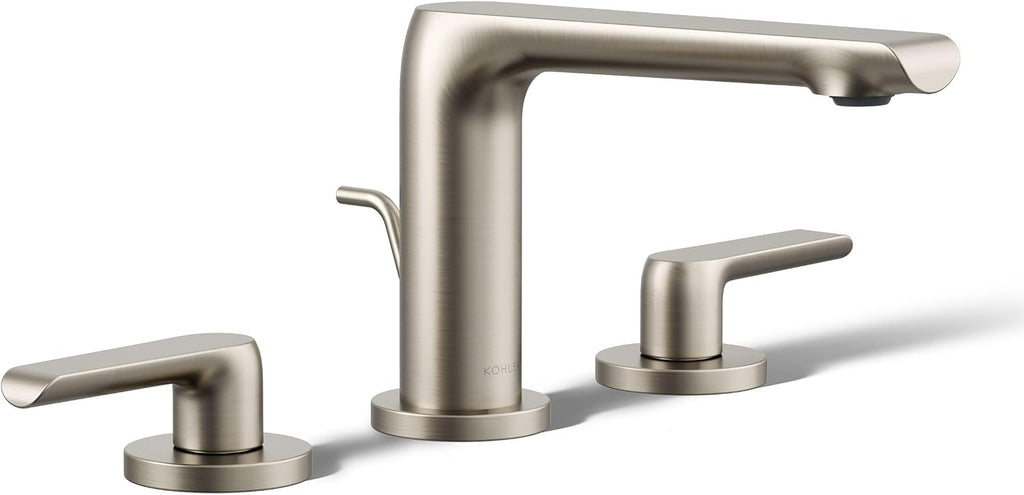 Kohler 97352-4-BN Avid® Widespread Bathroom Sink Faucet, 1.2 gpm, Vibrant Brushed Nickel