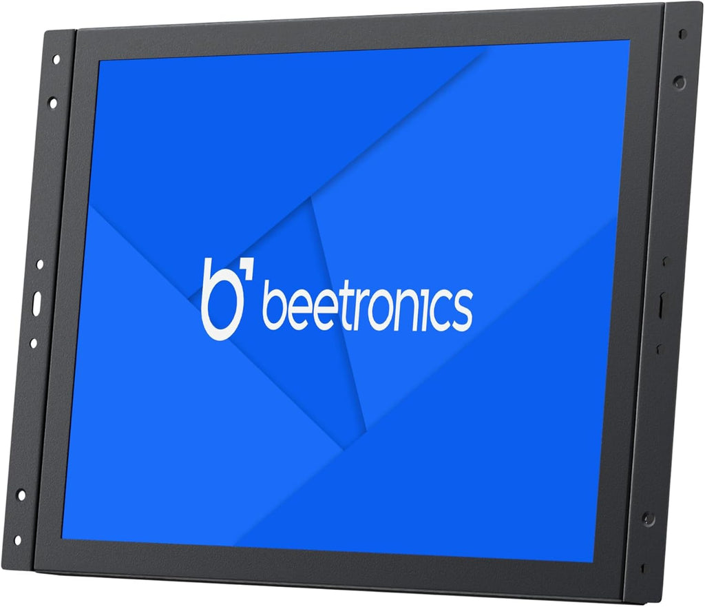 Beetronics 12-Inch Full HD IPS Monitor - Professional Industrial-Grade Display | HDMI, VGA, BNC, RCA Inputs | Durable Metal Housing, Matte Screen, 4:3 Aspect Ratio, Wide Viewing Angle - 12VG7M