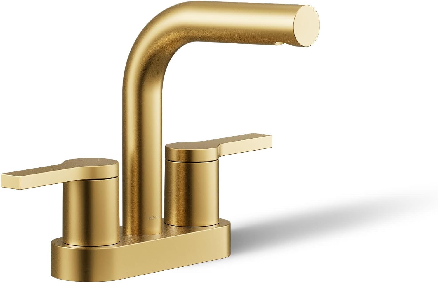 KOHLER K-33591-4N-2MB Elate® Centerset Bathroom Sink Faucet, Durable Brass, Contemporary Look, Easy Maintenance, Bathroom Faucets, 0.5 GPM, Vibrant Brushed Moderne Brass