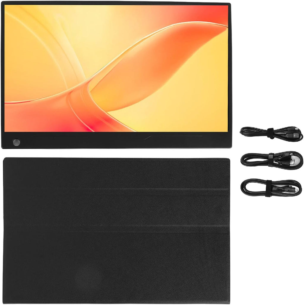Laptop Screen Extender, 14in Laptop Monitor Extender with 1080 Display, Support Double USB C, Built - in Speakers for Office and Home