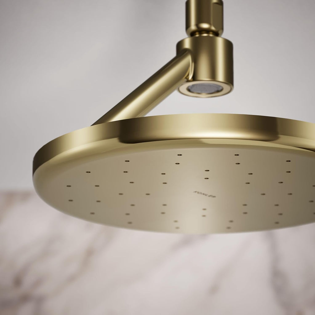 Kohler 26301-AF Statement® Open Rain iconic single-function rainhead,' 2.5 gpm, Vibrant French Gold