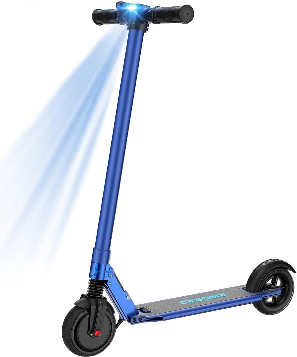 Caroma Electric Scooter Adults Peak 450W, 16-21 Miles Range E Scooter, Safe Speed Control Scooter with Smart LED Display Max 16 MPH, Lightweight Foldable E-Scooter,Electric Scooter for Kids,Gift Idea