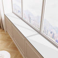 Drsyffsup Pure Colour Windows Seat Cushions White, Concise Window Sill Protector Mat with Non Slip Rubber Backed, Diatom Mud Absorbent Mat for Balcony/Bathroom/Kitchen(24x71in/60x180cm)