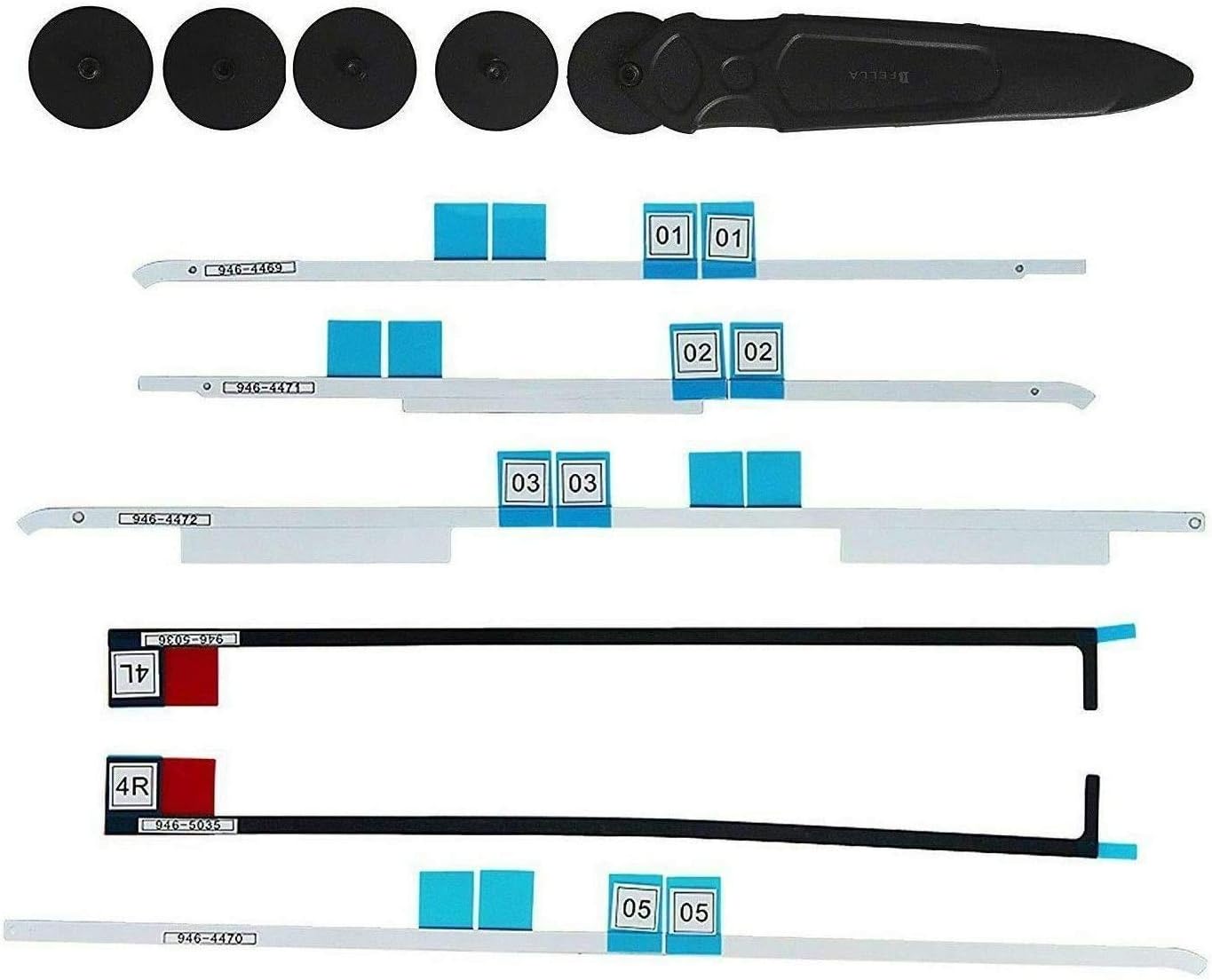 Replacement Orignal LCD LED Display Screen LM270WQ1 SD F1 SDF1 SDF2 SD F2 with Adhesive kit Compatible with Apple iMac 27' 2012 2013 A1419 2K MD095 MD096