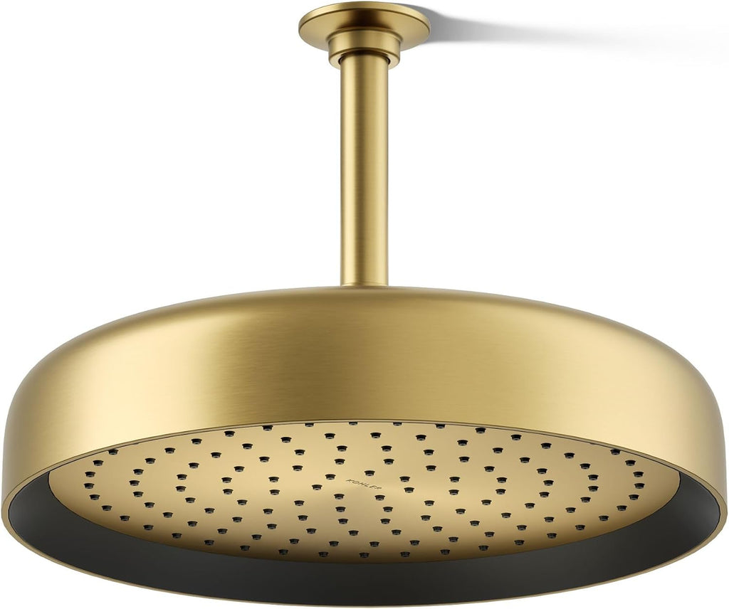 Kohler 26291-G-2MB Statement® Round 12' single-function rainhead, 1.75 gpm, Vibrant Brushed Moderne Brass