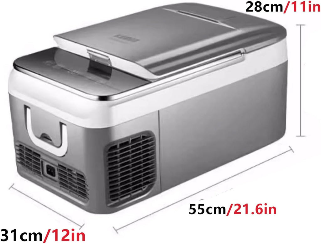 Camping Refrigerator 12v Car Refrigerator Plug in Coolers for Vehicles 18/26L Compressor Refrigeration Technology for Camping, Travel & Picnics -20°C to 10°C(31 * 55 * 28cm)