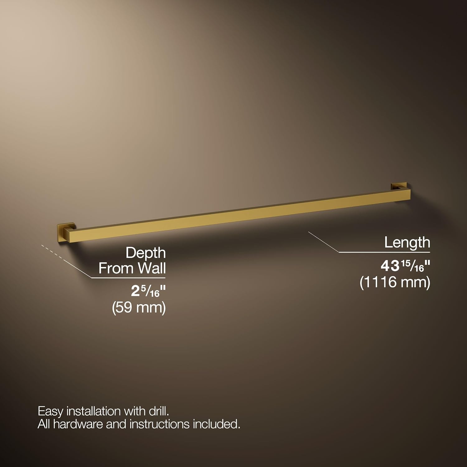 SQUARE 42 GRAB BAR