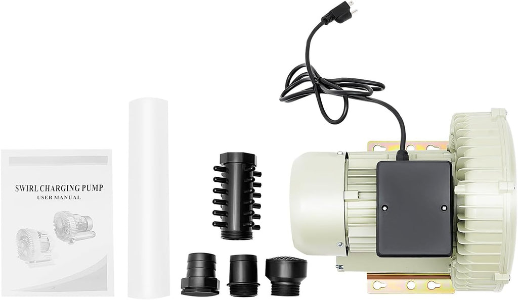 370W Air Pump Blower, DNYSYSJ Commercial Aquaculture Vortex High Pressure Air Blower, Industrial High Pressure Blower for Aquarium Seafood Pond Fish Tanks Water Tank Centrifugal Cycle 110V USA Stock