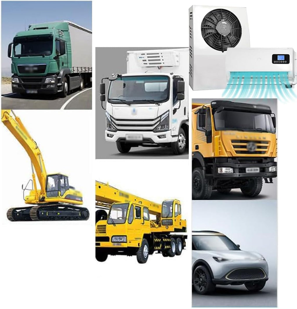 DC 12V Air Conditioner Electric RV Rooftop Air Conditioner Unit Split Cool Parking Air Conditioning Scroll Compressor Camper Air Conditioner For Truck BUS Minivans
