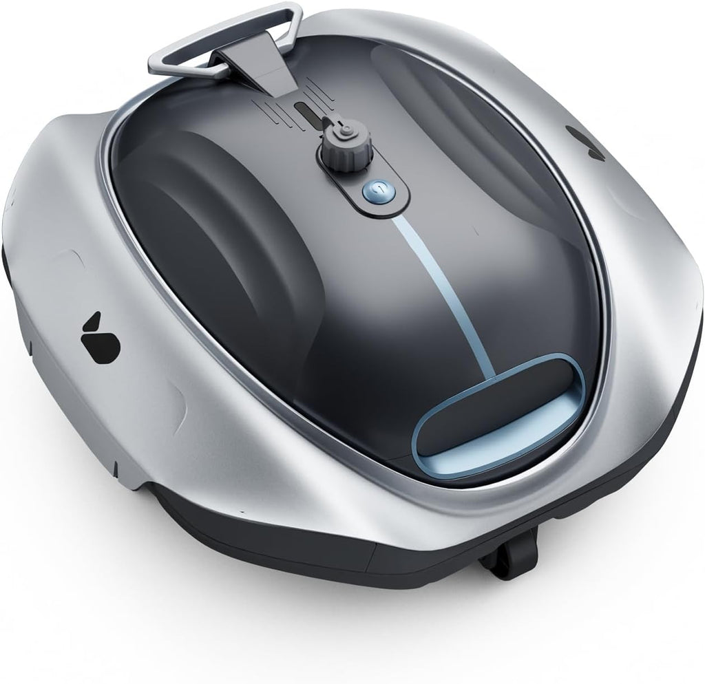 Bubot 300P Cordless Pool Vacuum for Above Ground Pool, Robotic Pool Cleaner with Bluehole Suction, DirtLock 2.0, Dual Filters, Smart Sensor, Self Parking up to 850 Sq.Ft, Deep Gray