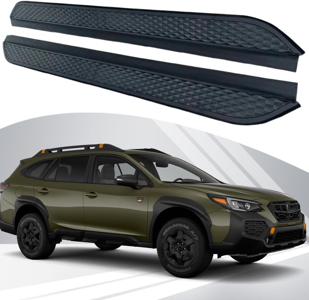 Running Boards Side Bars Side Steps Compatible with Subaru Outback BT 2021-2025,Flat Style Aluminum SUV Step Rail Black