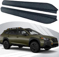 Running Boards Side Bars Side Steps Compatible with Subaru Outback BT 2021-2025,Flat Style Aluminum SUV Step Rail Black