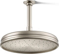 Kohler 13693-G-BN Traditional 10' single-function rainhead, 1.75 gpm, Vibrant Brushed Nickel