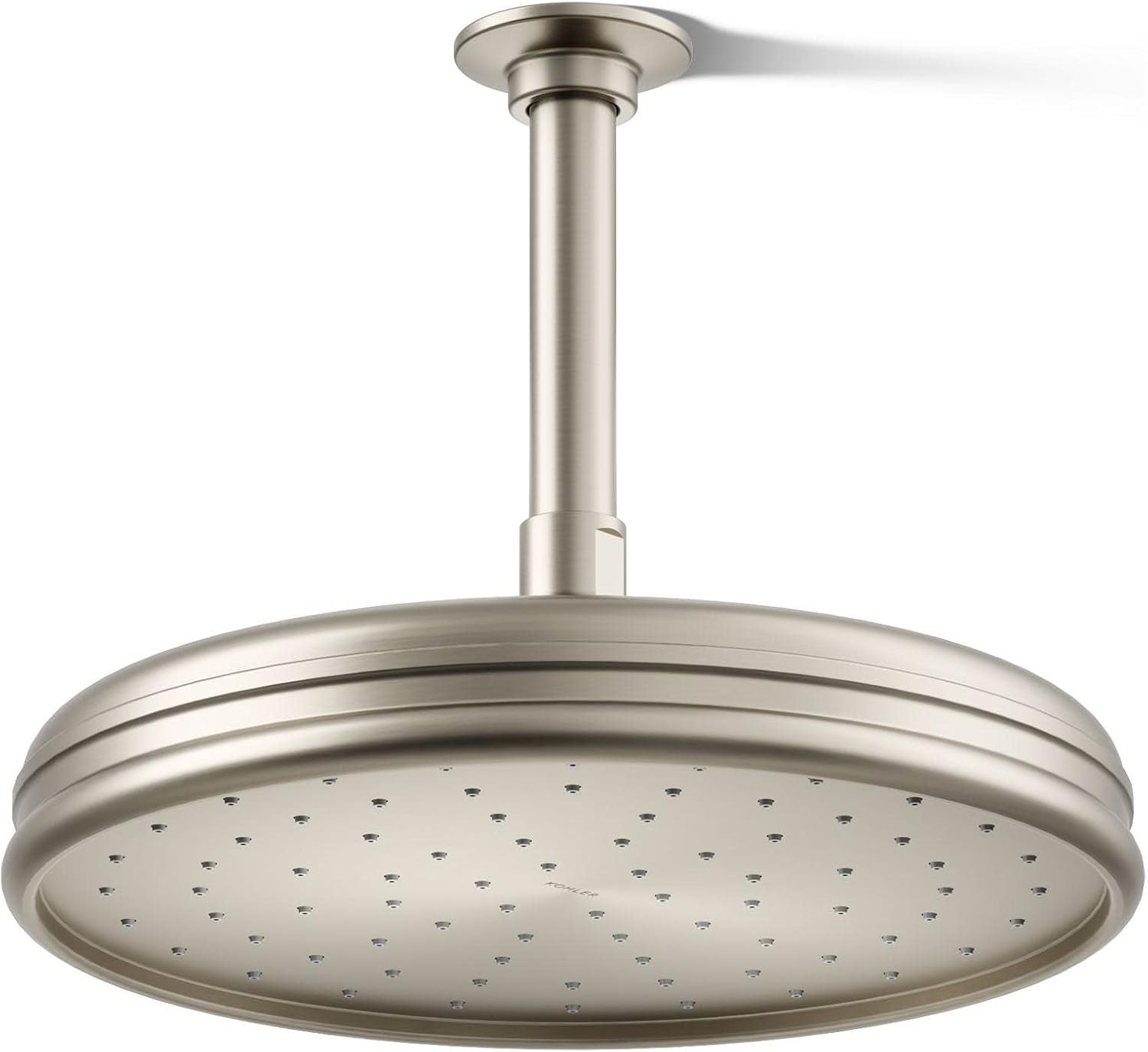 Kohler 13693-G-BN Traditional 10' single-function rainhead, 1.75 gpm, Vibrant Brushed Nickel