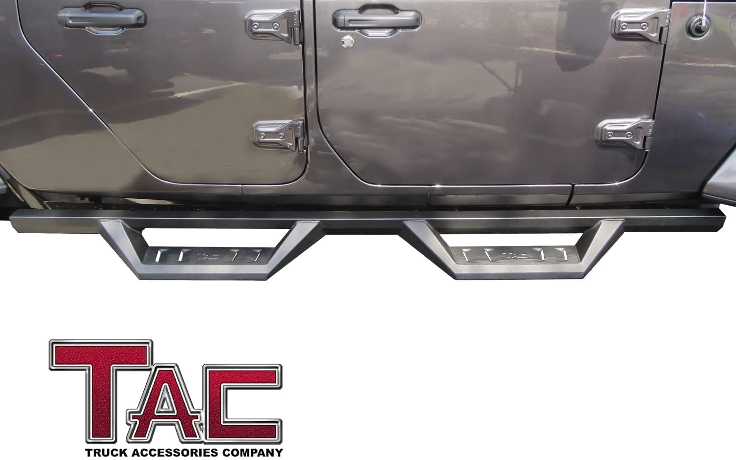 TAC Sidewinder Running Boards Fit 2020-2026 Jeep Gladiator JT 4' Drop Side Step Nerf Bar Rocker Slider Pickup Truck Exterior Accessories 2pcs