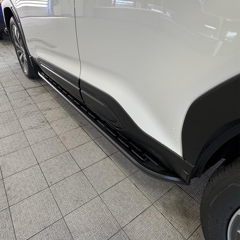 2 pcs fits for Subaru Forester 2025-2026 Running Board Side Step Nerf Bar Pedal Running Board Aluminium All Black (with Brackets)