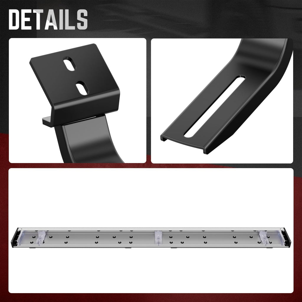 DNA Motoring 6.5' Flat Running Boards Side Step Nerf Rails Bars Compatible with 2005-2023 Toyota Tacoma Extended Cab, STEPB-U-TAC05-T1-E
