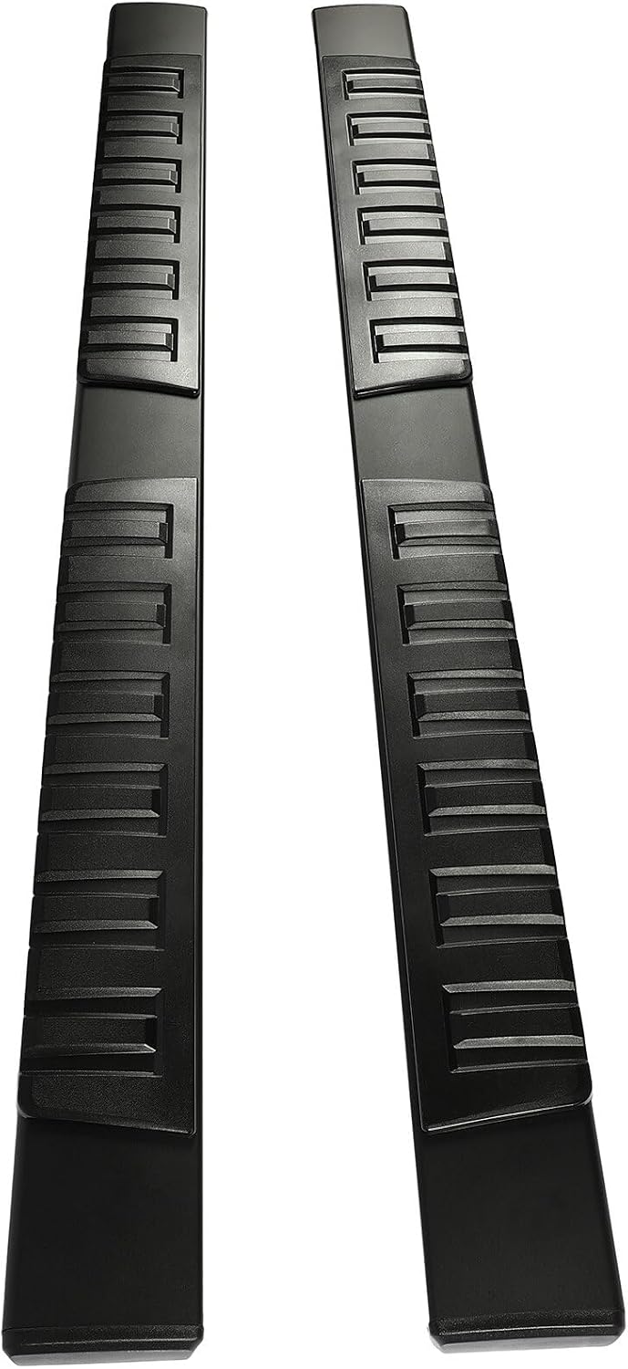 SCITOO 6.4 Inches Nerf Bar Running Board Fit for 2009-2014 for Ford for F-150 Super Crew Cab Aluminium Alloy Black Side Step