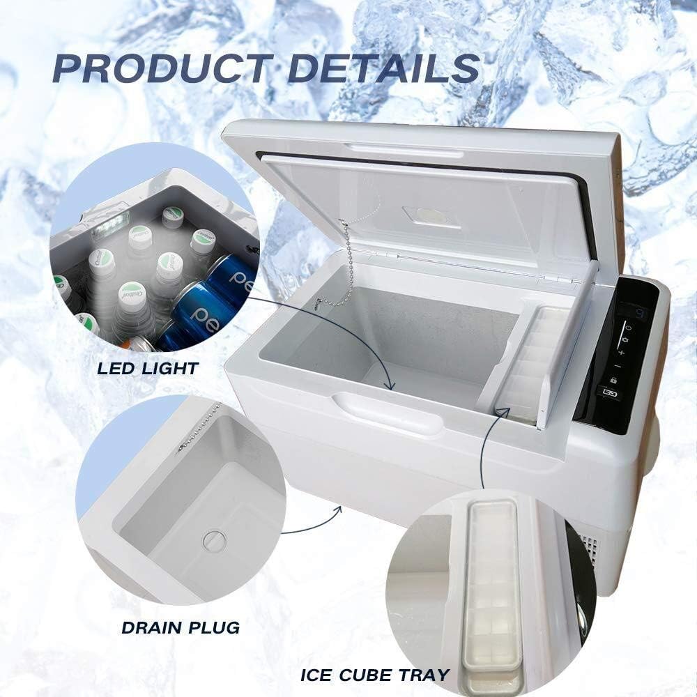 Voltage Car Refrigerator Compressor Cool Box Truck 24V/12V/110-240V (22L) Car Mini Refrigerators