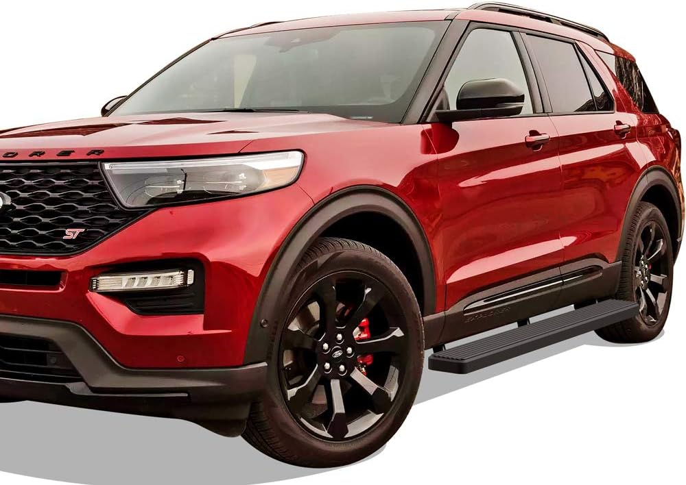 Tuxtreme Running Boards 6 inches Matte Black Compatible with Ford Explorer 2020-2026 Sport Utility 4-Door Stainless Steel (Nerf Bars Side Steps Side Bars)