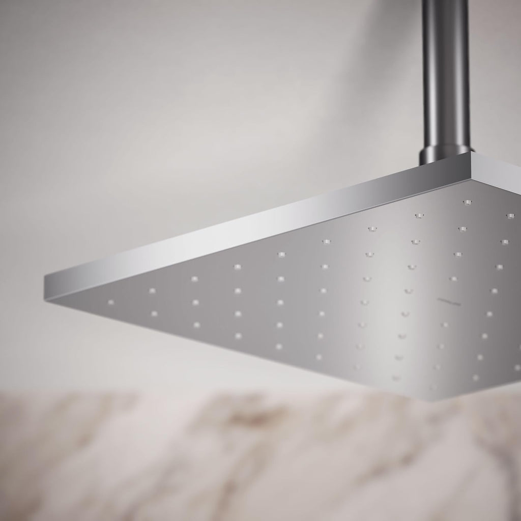 Kohler 13696-CP Contemporary Square 10' single-function rainhead, 2.5 gpm, Polished Chrome