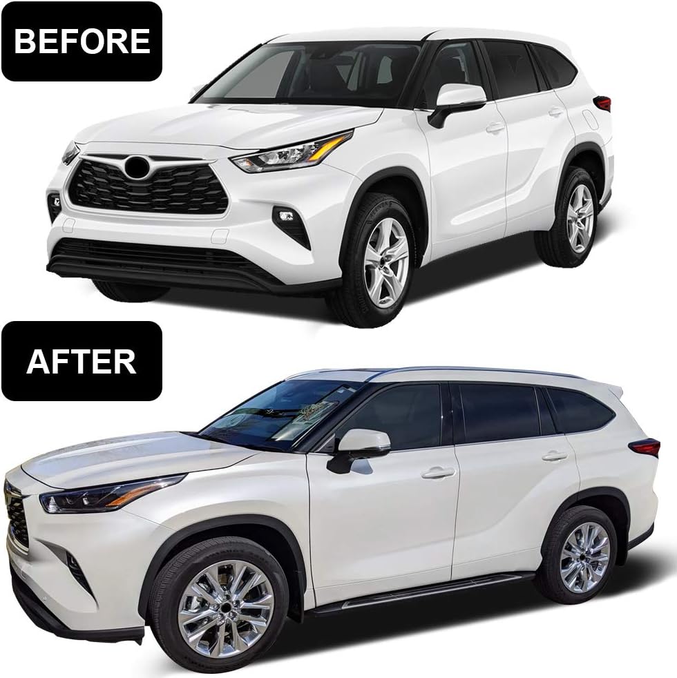 Running Boards Fit for 2020-2026 Toyota Highlander L LE XLE XSE Limited Platinum Hybrid Bronze Edition Side Steps Bar
