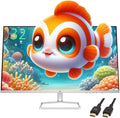 HP 32' FHD(1920X1080) VA Panel Monitor, Anti-Glare Display, 100Hz Refresh Rate, 7 MS Response Time, 2 x HDMI 1.4, 1 x VGA, 16:9 Aspect Ratio, Silver, with 5ave HDMI Cable
